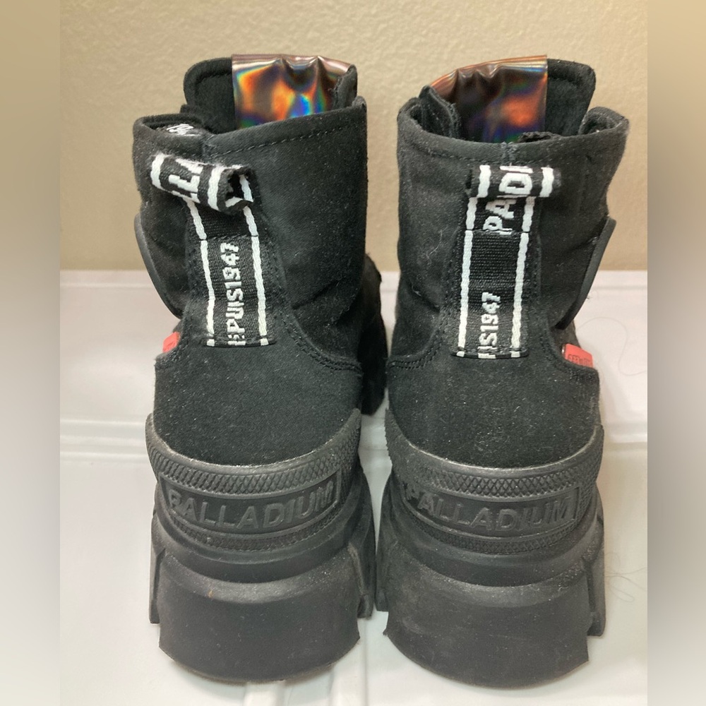 Palladium Black Women's Combat Boots - Picture 3 of 12